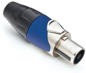 SP-2-FNS, Loudspeaker Connectors 2P Cable Conn Solder Blue/Nickel Metal