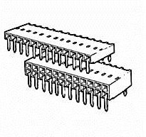89883-416LF, Board to Board &amp; Mezzanine Connectors 32P HRIZ TMT DR RCPT TIN W/O LOCATING PE