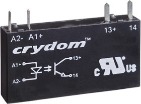 CN048D24, CN Series Series Solid State Relay, 0.1 A Load, PCB Mount, 48 V dc Load, 30 V dc Control