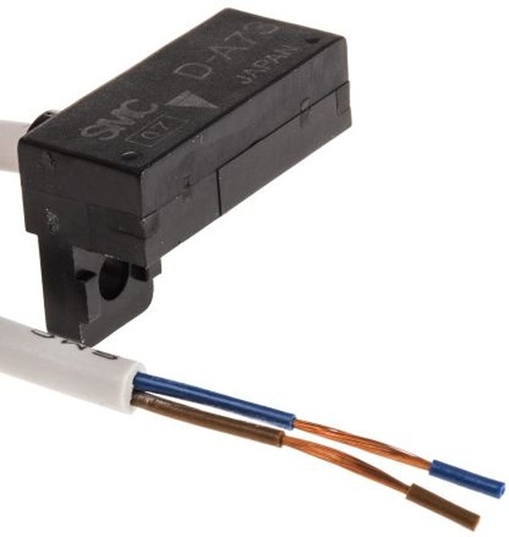D-A73L, D-A7 Series Reed Switch, 3m Fly Lead, Rail Mounted