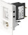 3-108-454, AC Power Entry Modules 2 POLE SCRW FRNT MNT ROCKER WHT AND BLACK