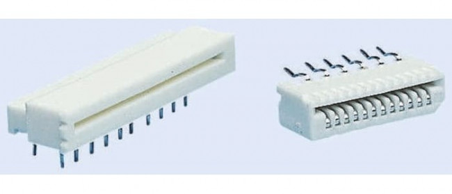 39-53-2204, FFC &amp; FPC Connectors 20CKT RA THRUHOLE TOP CONTACT