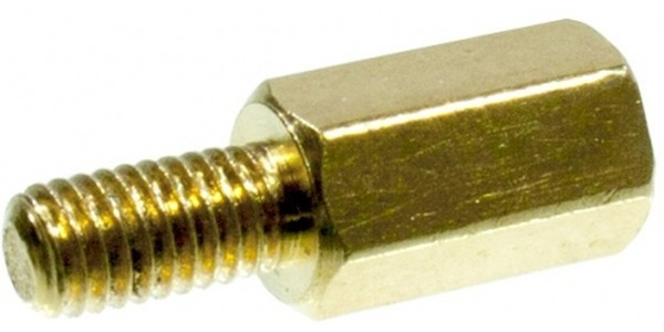 PCHSN- 8, (KLS8-DBL-M3-E5.0-L08 KLS8-DBL-M3-E4.7-L08), Стойка латунная для печатной платы, шестигранная, М3, 8мм, отверстие- винт PCHSN- 8, (KLS8-DBL-M3-E5.0-L08 KLS8-DBL-M3-E4.7-L08), Стойка латунная для печатной платы, шестигранная, М3, 8мм, отверстие- винт