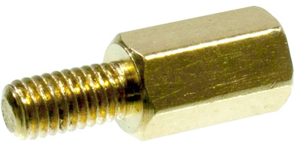 PCHSN- 8, (KLS8-DBL-M3-E5.0-L08 KLS8-DBL-M3-E4.7-L08), Стойка латунная для печатной платы, шестигранная, М3, 8мм, отверстие- винт PCHSN- 8, (KLS8-DBL-M3-E5.0-L08 KLS8-DBL-M3-E4.7-L08), Стойка латунная для печатной платы, шестигранная, М3, 8мм, отверстие- винт