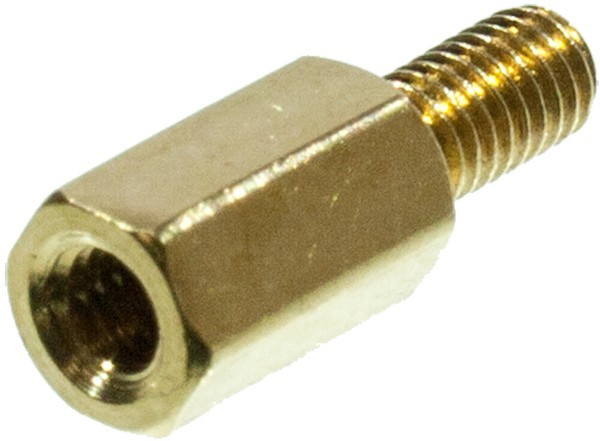 PCHSN- 8, (KLS8-DBL-M3-E5.0-L08 KLS8-DBL-M3-E4.7-L08), Стойка латунная для печатной платы, шестигранная, М3, 8мм, отверстие- винт PCHSN- 8, (KLS8-DBL-M3-E5.0-L08 KLS8-DBL-M3-E4.7-L08), Стойка латунная для печатной платы, шестигранная, М3, 8мм, отверстие- винт