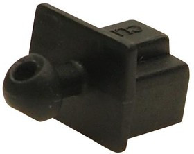 CP30291, Dust Cover, RJ45 Feedthrough Connector, Black