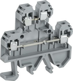 Клемма винтовая КВИ-4-2L двухуровневая 4кв.мм сер. IEK YZN30-004D-K03