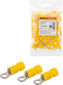 Наконечник кольцевой изолированный НКИ с легким вводом проводника 6,0-4 (100 шт.) TDM Наконечник кольцевой изолированный НКИ с легким вводом проводника 6,0-4 (100 шт.) TDM