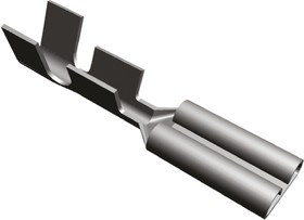 140717-2, FASTON .110 Uninsulated Female Spade Connector, Receptacle, 2.79 x 0.51mm Tab Size, 0.3mm² to 0.8mm²