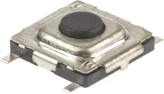 431181015816, Тактильная кнопка, WS-TASV, Top Actuated, SMD (Поверхностный Монтаж), Round Button, 160 гс 431181015816, Тактильная кнопка, WS-TASV, Top Actuated, SMD (Поверхностный Монтаж), Round Button, 160 гс