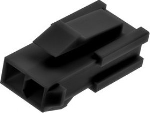 46999-0293, Headers &amp; Wire Housings MiniFit 2Ckt Plug Housing, V-0, Black