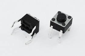 Тактовая кнопка, 4.5x 4.5x 3.5, алгоритм работы NO, контакты 4PF, TC-0010