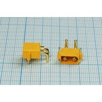 Разъем питания DC вилка , 2P2C, на плату, угловой, XT-30PW-M