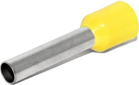 Штыревой втулочный изолированный наконечник KTE 6-18 6mm2/L=18mm/Желтый 1060180