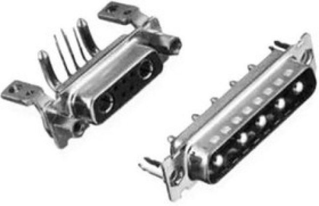 DBO5W5S500G30LF, D-Sub Mixed Contact Connectors 5W5 SKT RA SOLDER SH SZ B 30A EU STAND