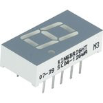 SC04-12GWA, светодиодный индикатор зеленый ОК 10.16мм 1x7 12мКд