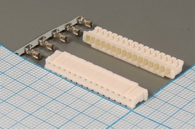 Разъем питания HB розетка , контакты 1x16, шаг P2.0, монтаж на кабель, HB-16