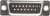 D-Sub socket, 15 pole, standard, unequipped, straight, crimp connection, 09670154701