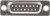 D-Sub socket, 15 pole, standard, unequipped, straight, crimp connection, 09670154701