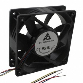 AFB1224EHE-EP, DC Fans Fan, 120x38mm, 24VDC, 212.57CFM, Ball, 4Leads, Tach/PWM, IP56/GR-487 Salt Fog AFB1224EHE-EP, DC Fans Fan, 120x38mm, 24VDC, 212.57CFM, Ball, 4Leads, Tach/PWM, IP56/GR-487 Salt Fog