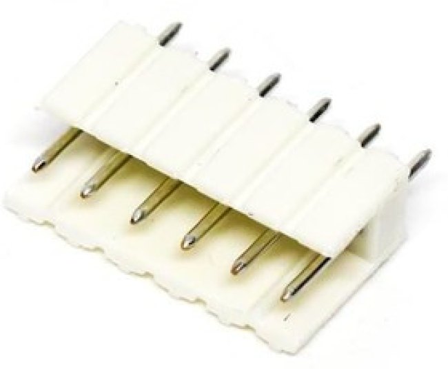 828548-6, Conn Wire to Board PIN 6 POS 2.54mm Solder ST Thru-Hole