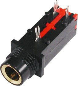 ST-008G-04 (СТ), Гнездо на плату стерео 6.35мм