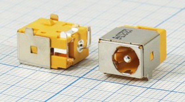 Разъем питания DC розетка, d1.7 D5.5, 3C 2C экранированный, на плату, угловой, PJ185 Разъем питания DC розетка, d1.7 D5.5, 3C 2C экранированный, на плату, угловой, PJ185