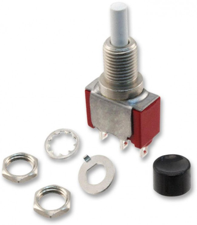 8161SHZQE2, Switch Push Button ON ON SPDT Round Plunger 6A 250VAC 28VDC Alternate Contact Panel Mount Solder Lug Bulk 8161SHZQE2, Switch Push Button ON ON SPDT Round Plunger 6A 250VAC 28VDC Alternate Contact Panel Mount Solder Lug Bulk