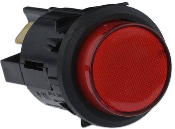 C7053AFNAA, Pushbutton Switches C7053AF BLACK RED 230V