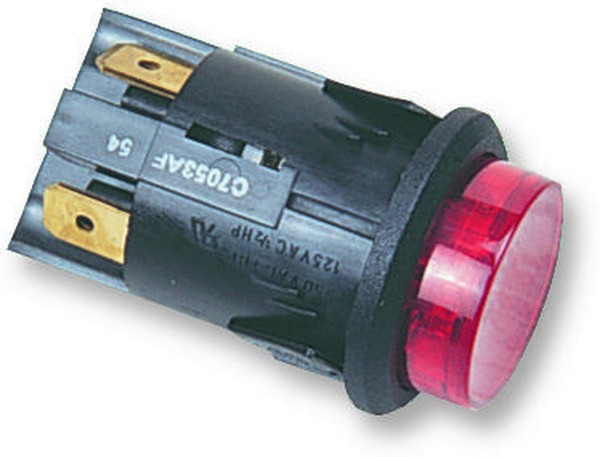 C7053AFNAA, Pushbutton Switches C7053AF BLACK RED 230V