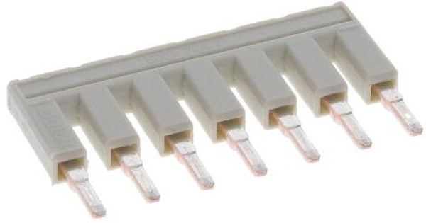 2002-407, 7-конт. перемычка изолированная, св.-серая