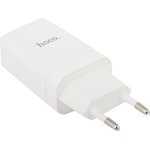 Блок питания (сетевой адаптер) HOCO C45 с 1 USB портом 2,4 A белый