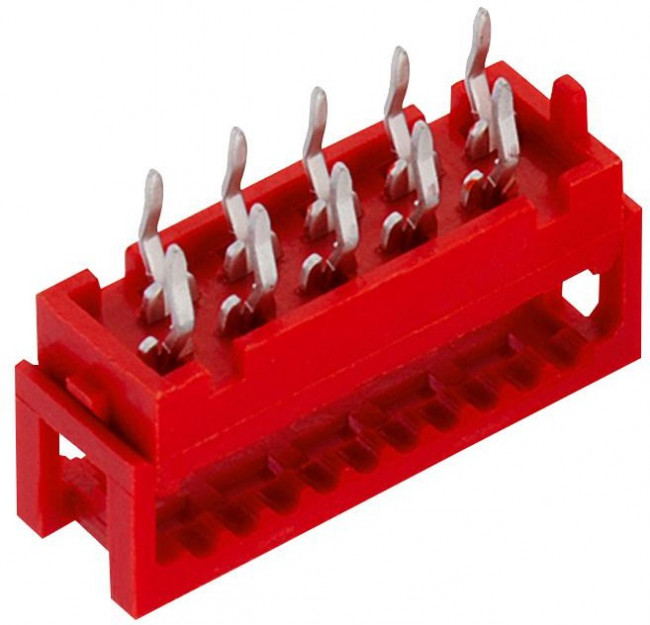 690207101072, 10-Way IDC Connector Plug Through Hole Mount, 2-Row 690207101072, 10-Way IDC Connector Plug Through Hole Mount, 2-Row