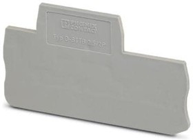 3040096, End plate, Grey, 71.5 x 47.5mm