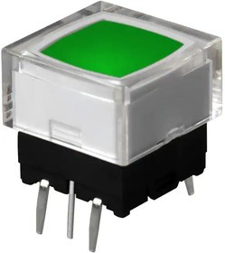 JB15LPF-JB, Tactile Switches SPST OFF(ON) GREEN