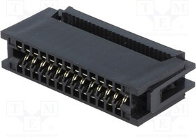 DS1064-260B, Краевой; PIN: 26; IDC; на шлейф; 1,27мм; gold flash