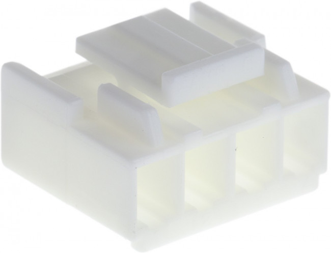 1-1123722-4 (VHR-4N), Корпус разъема розетка 4 pin шаг 3.96мм без контактов