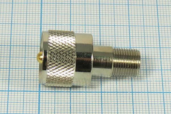 Разъем UHF вилка - разъем F розетка