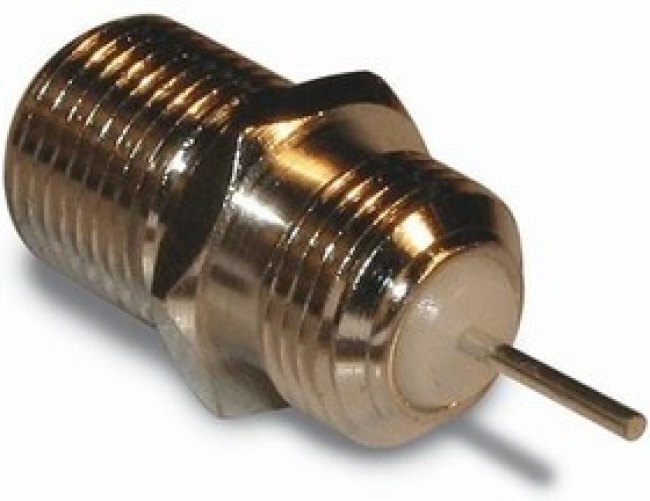 222144, RF/COAXIAL F BULKHEAD JACK, STR 75 OHM, SOLDER