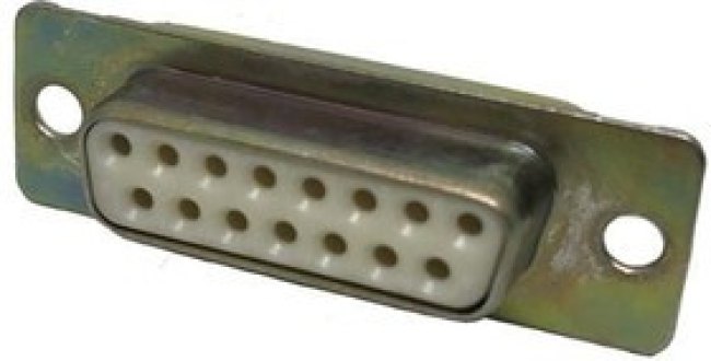 DAMA15SF225, D-Sub Standard Connectors D-Sub, 15 Skt/ crimp term, SST shell