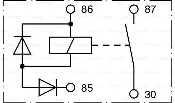 0332002256, Реле MERCEDES BOSCH