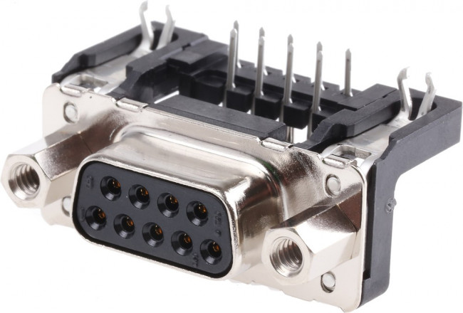 09661527613, D-Sub Standard Connectors DSUB SV FEM SSDP ANG73-254 09P