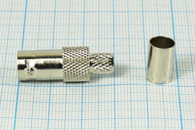Разъем BNC розетка, RG6,обжимной, М9 Разъем BNC розетка, RG6,обжимной, М9