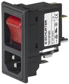 3-109-716, Un-Filtered IEC Power Entry Module, IP40, C14, IEC C14, C18, General Purpose, 10 А, 250 В AC 3-109-716, Un-Filtered IEC Power Entry Module, IP40, C14, IEC C14, C18, General Purpose, 10 А, 250 В AC