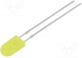 N0Y35L75, LED; rectangular; 2.54x5mm; yellow; 18?25(typ)-35mcd; 50°; 20mA