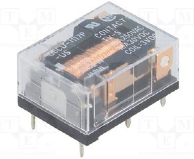 G6CU-1117P-US-3DC, Реле электромагнитное, SPST-NO, Uобмотки 3ВDC, 10A/250ВAC