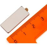 Неодимовый магнит прямоугольник 25х10х1.5 мм с клеевым слоем