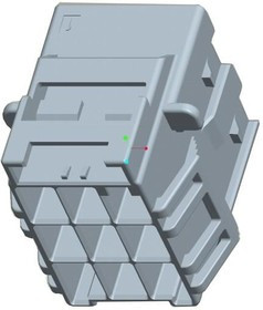 5-2232356-7, Power to the Board 3x5 cap housing dgr panel mount Key A