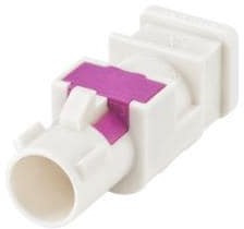 59Z064-000B, RF Connector Accessories Plastic housing Plug Straight B White