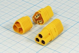 Гнездо силового питания MT-60F на три контакта, 30А, № 14387 гн пит DC MT60\3C\\каб\\MT-60F\